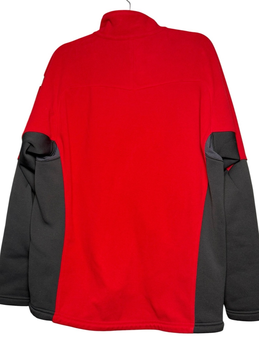 REI Winter Ridge Nordic Men's Red and Black Fleece Jacket Gorpcore Size Large - Picture 3 of 10